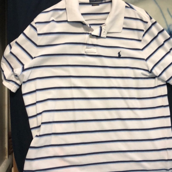 Polo Ralph Lauren White Striped Polo - Picture 4 of 4